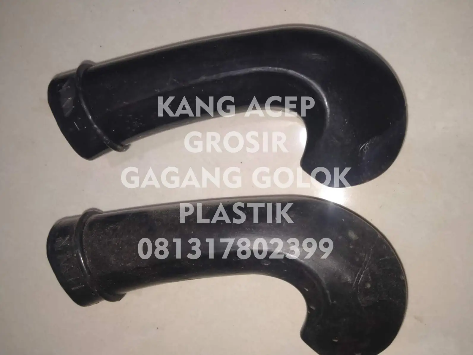 Jual Grosir Gagang Golok Plastik di Cianjur Model Polos Bengkok Hitam