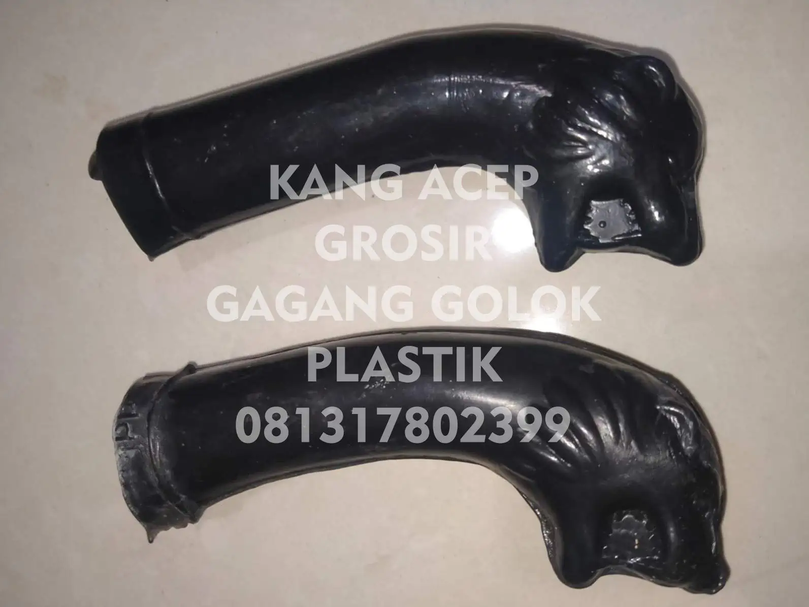 Jual Grosir Gagang Golok Plastik di Cianjur Model Kepala Singa Hitam